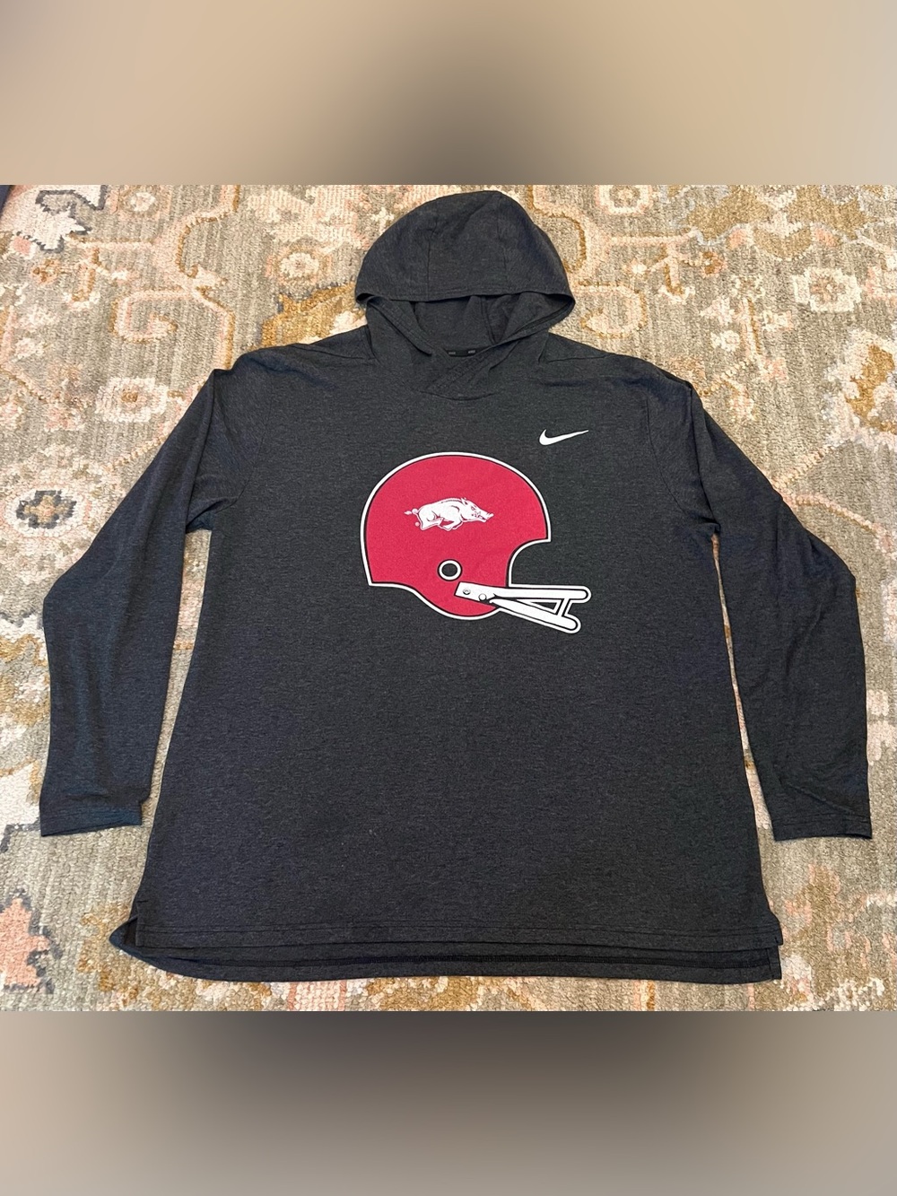 Arkansas Razorbacks Nike Lightweight Hoodie Men’s Size XXL Color Grey